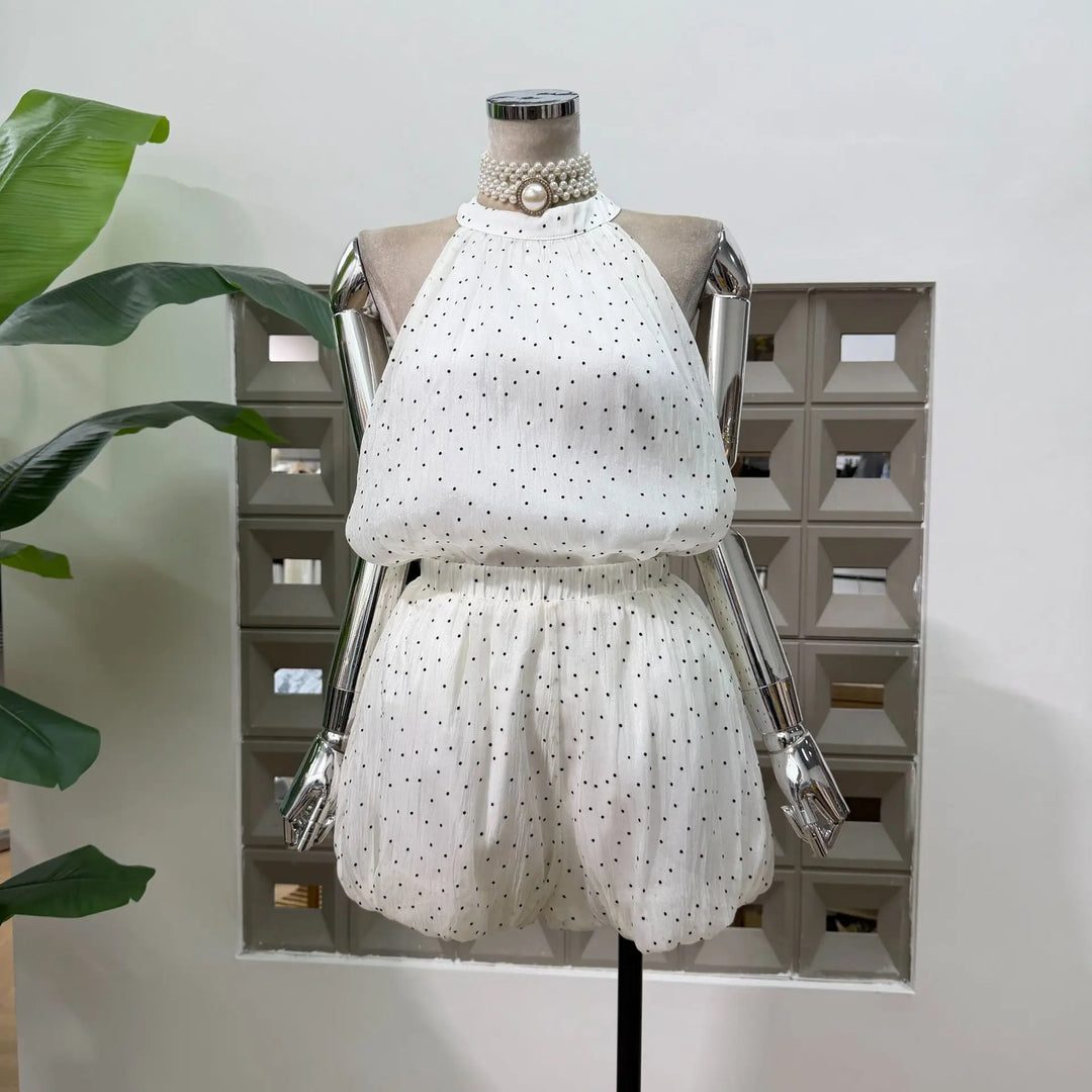 Smart Sleeveless Shorts Top Set