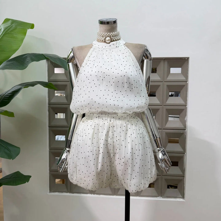 Smart Sleeveless Shorts Top Set