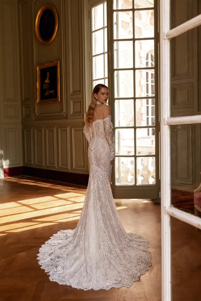 Premium Off Shoulder Wedding Gown - With Corset