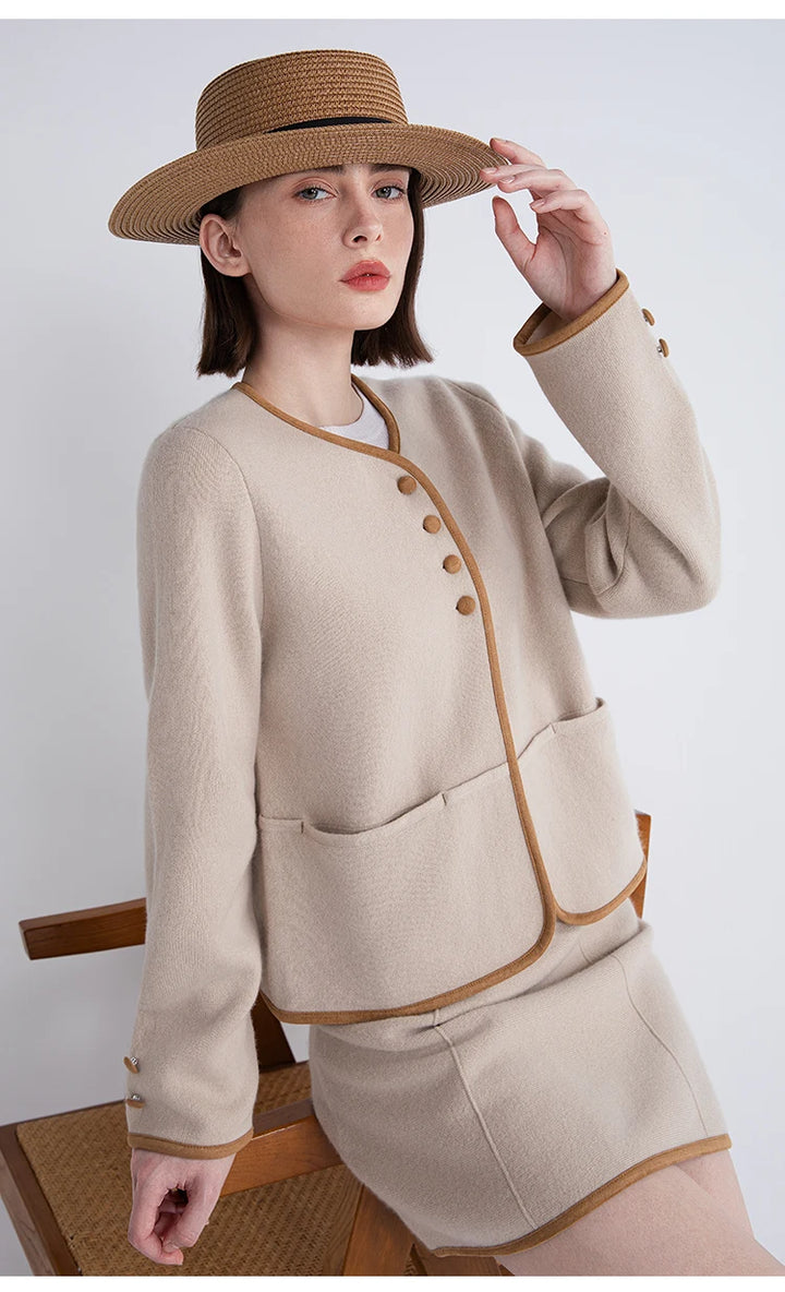 Modish Cashmere Warm Knit Jacket