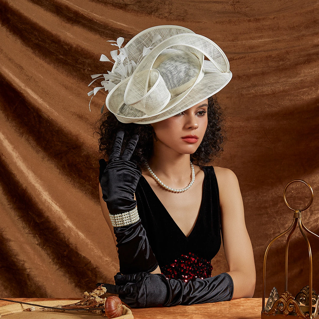 Unique Derby Sinamay Hat