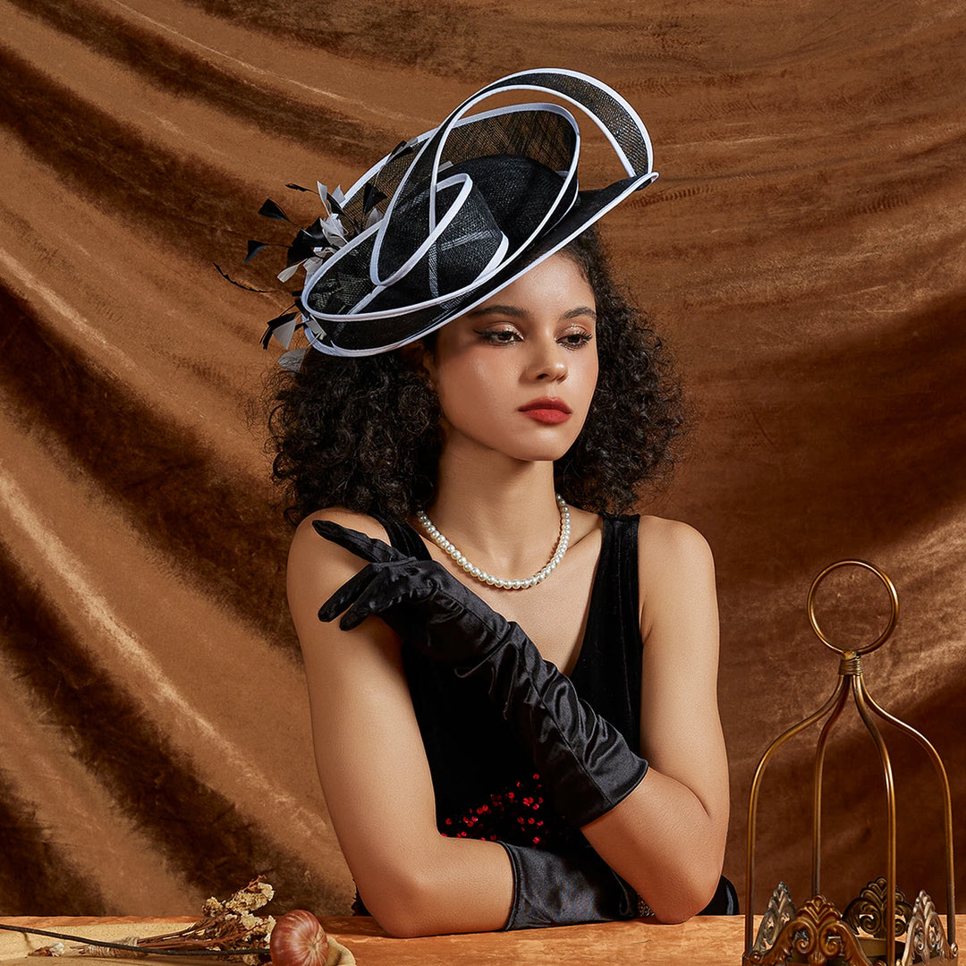 Unique Derby Sinamay Hat