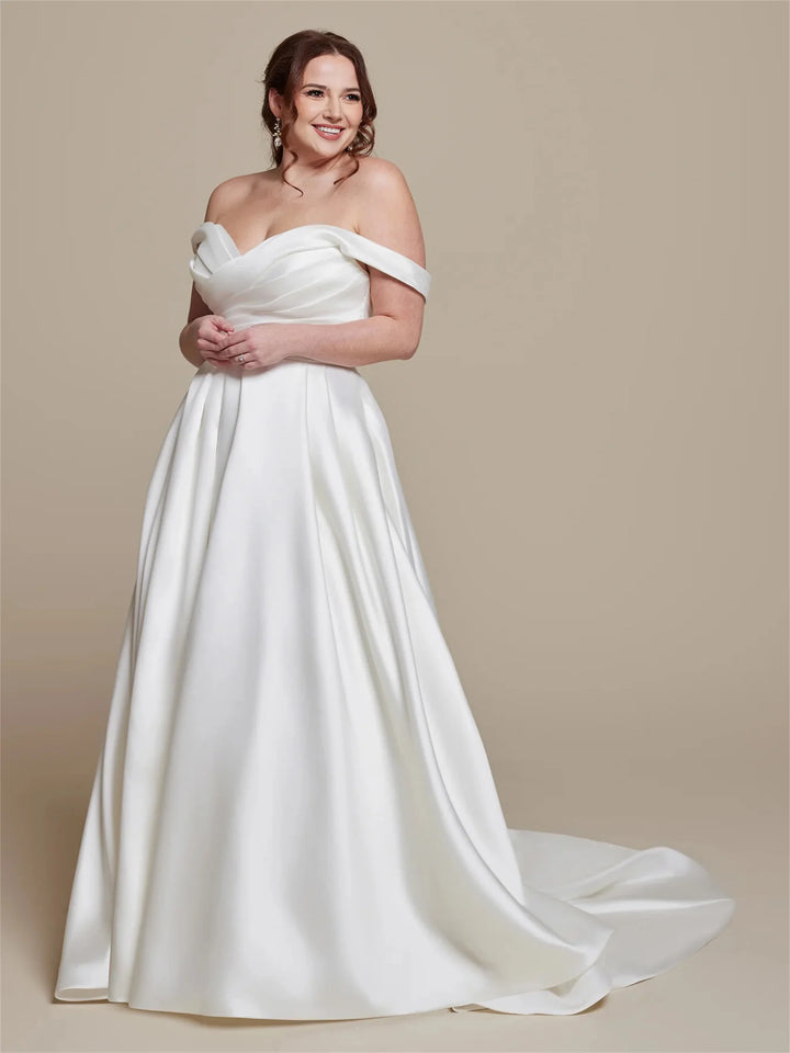 Timeless Satin A-Line Bride Dress