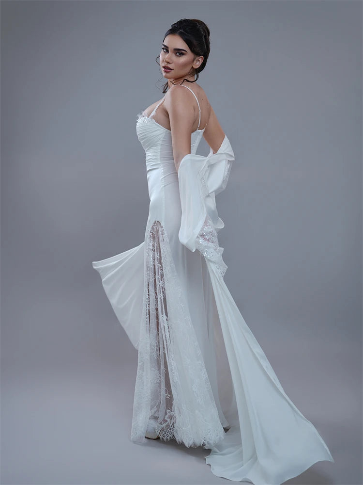 Experience The Elegance Soft Tulle Bridal Robe