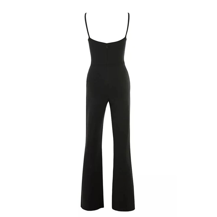 Classy Sleeveless Flare Jumpsuit