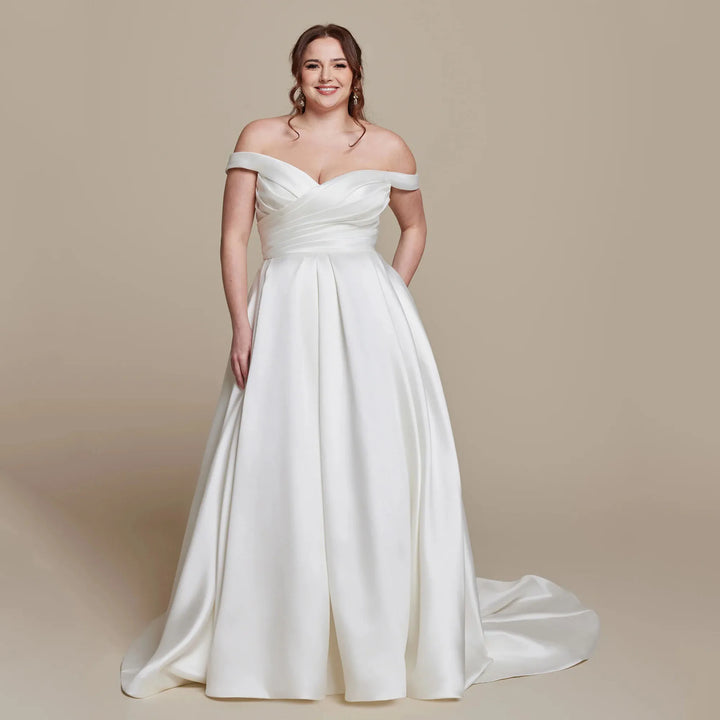 Timeless Satin A-Line Bride Dress