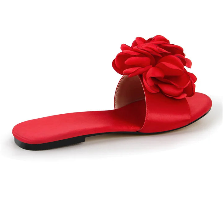 Light Luxury Flower Flat Sandals