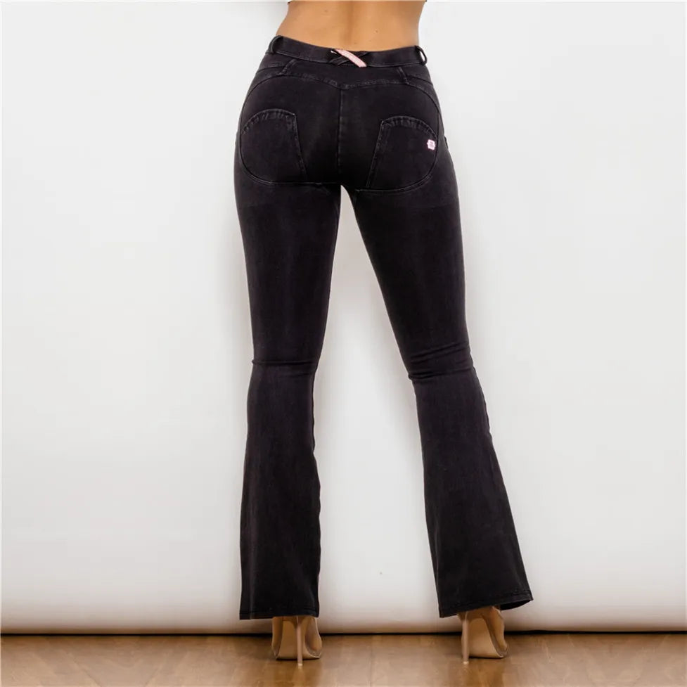 Wonderful Petite Flare Denim Jeans Pants