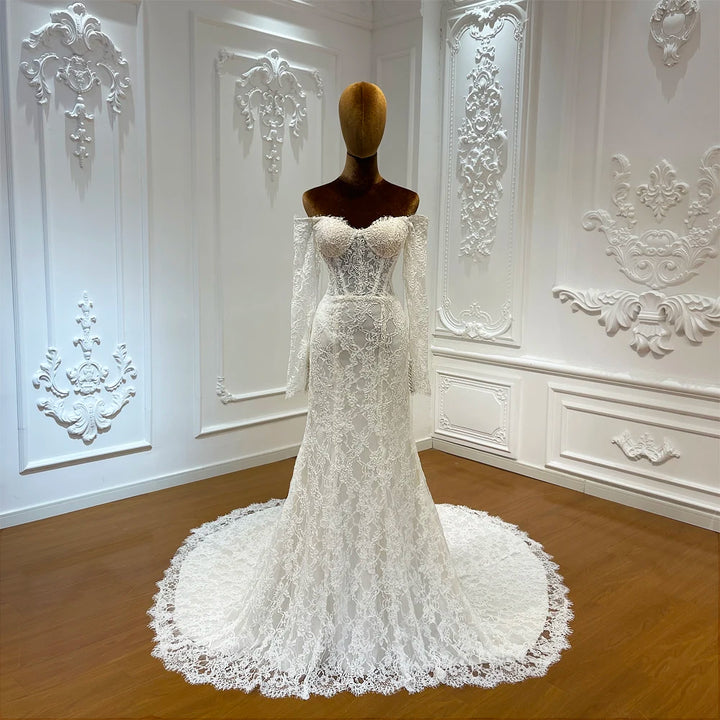 Timeless Off The Shoulder Bridal Dress