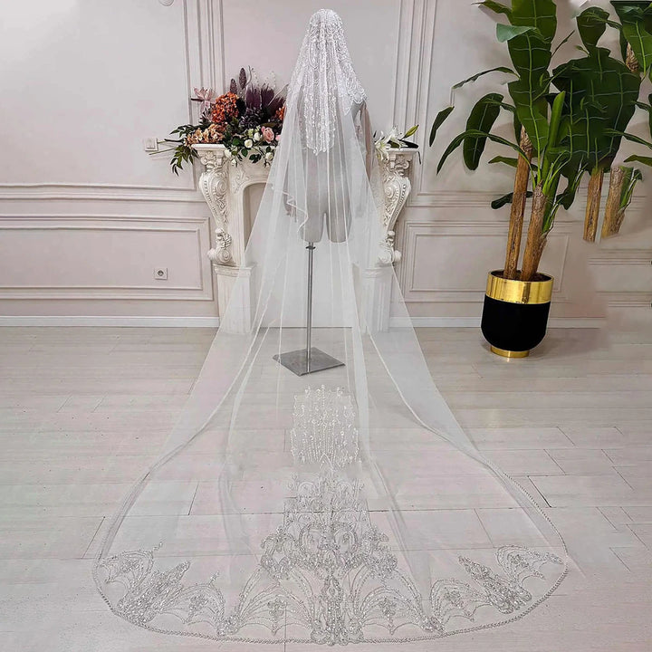 Charming Cathedral Eyelash Bridal Veil