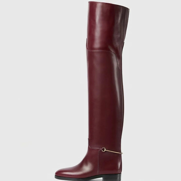 Sophisticated Knee-High Block Heel Boots