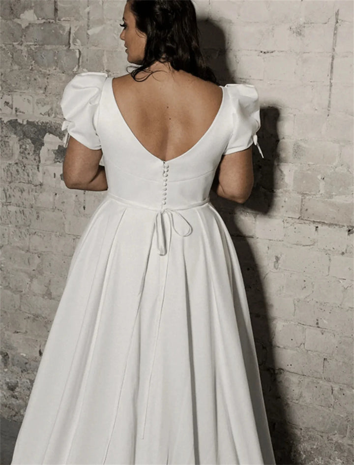 Fancy Appliques Plus Size Bridal Dress