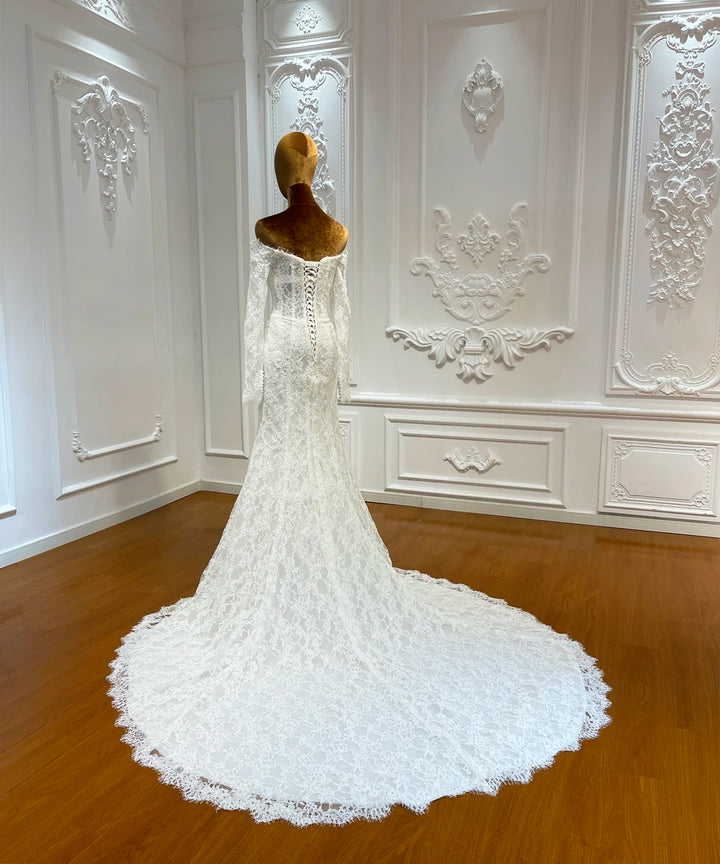 Timeless Off The Shoulder Bridal Dress