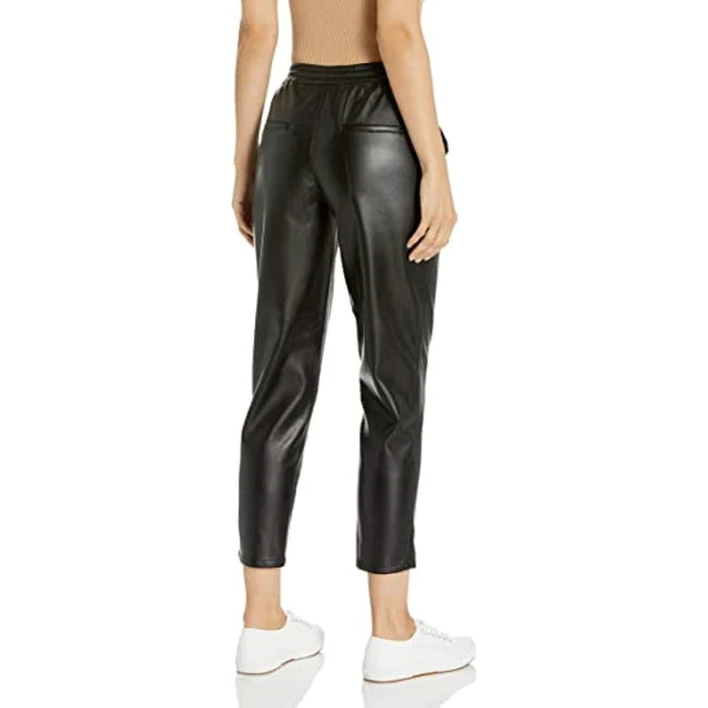 Ankle Length Women's Lambskin Leather Pants | All For Me Today