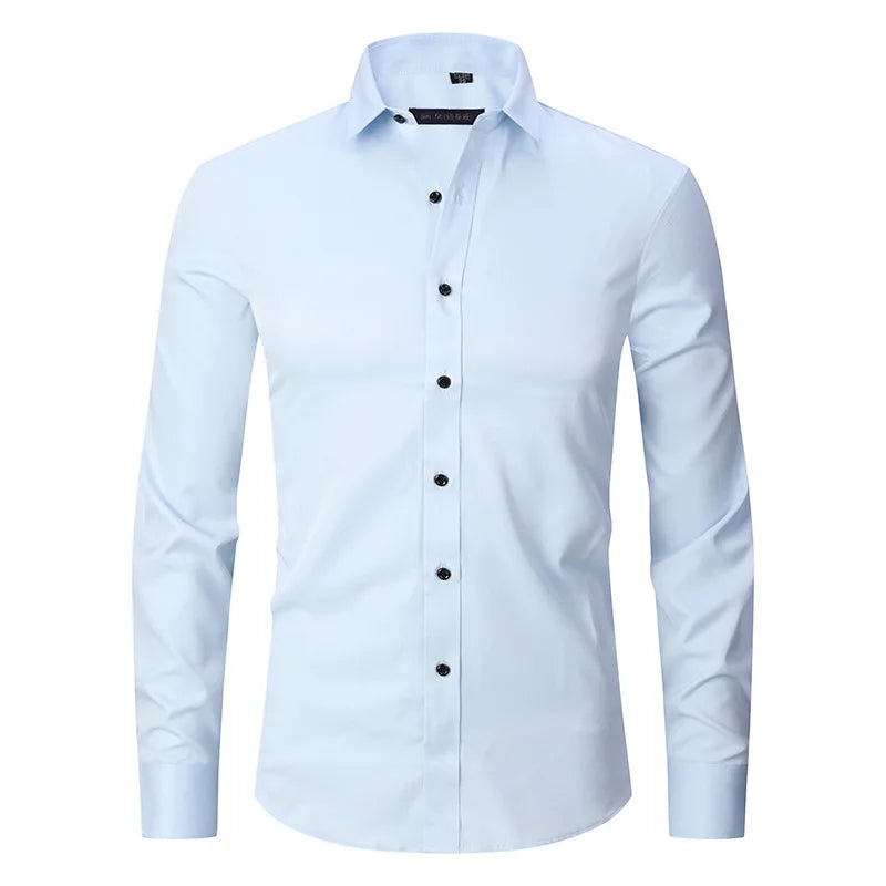 Anti Wrinkle Men's Long Sleeves Shirt | All For Me Today