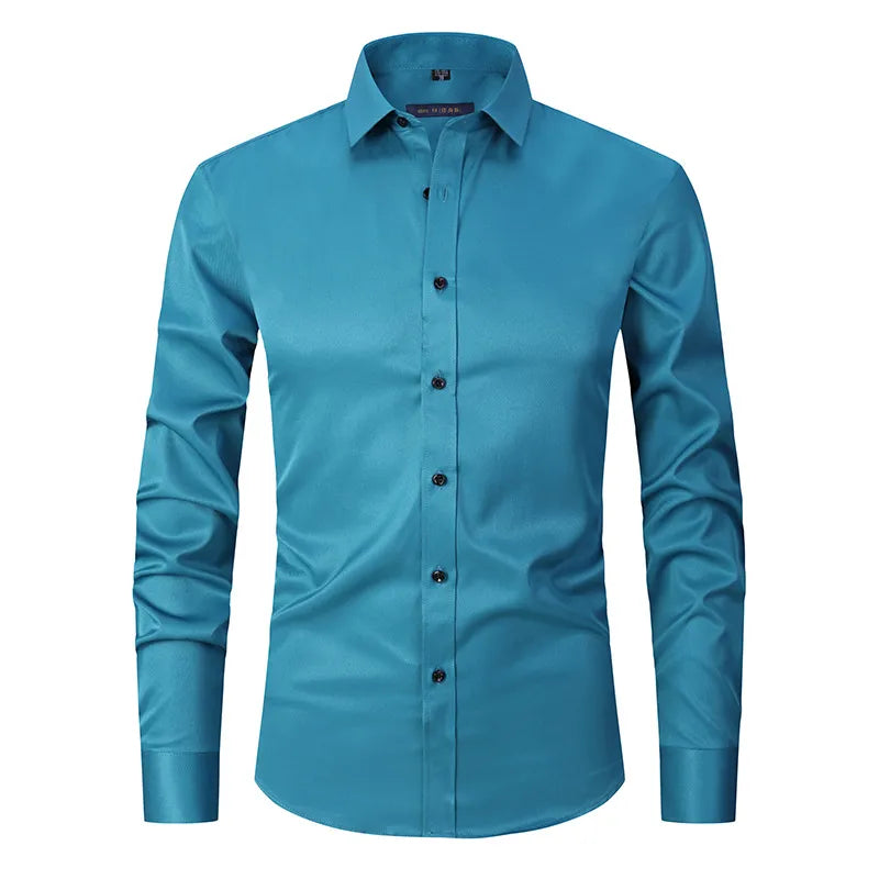 Anti Wrinkle Men's Long Sleeves Shirt | All For Me Today