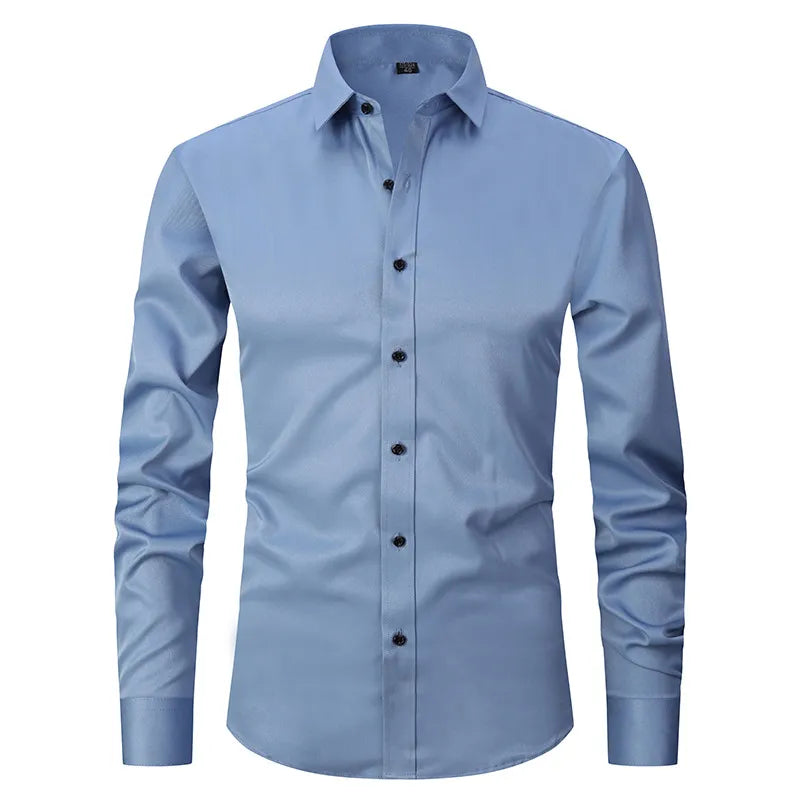 Anti Wrinkle Men's Long Sleeves Shirt | All For Me Today