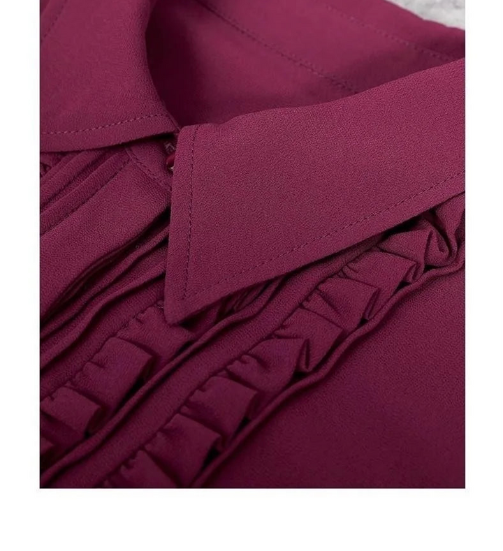 Chemise ample en mousseline de soie pour femme, tendance