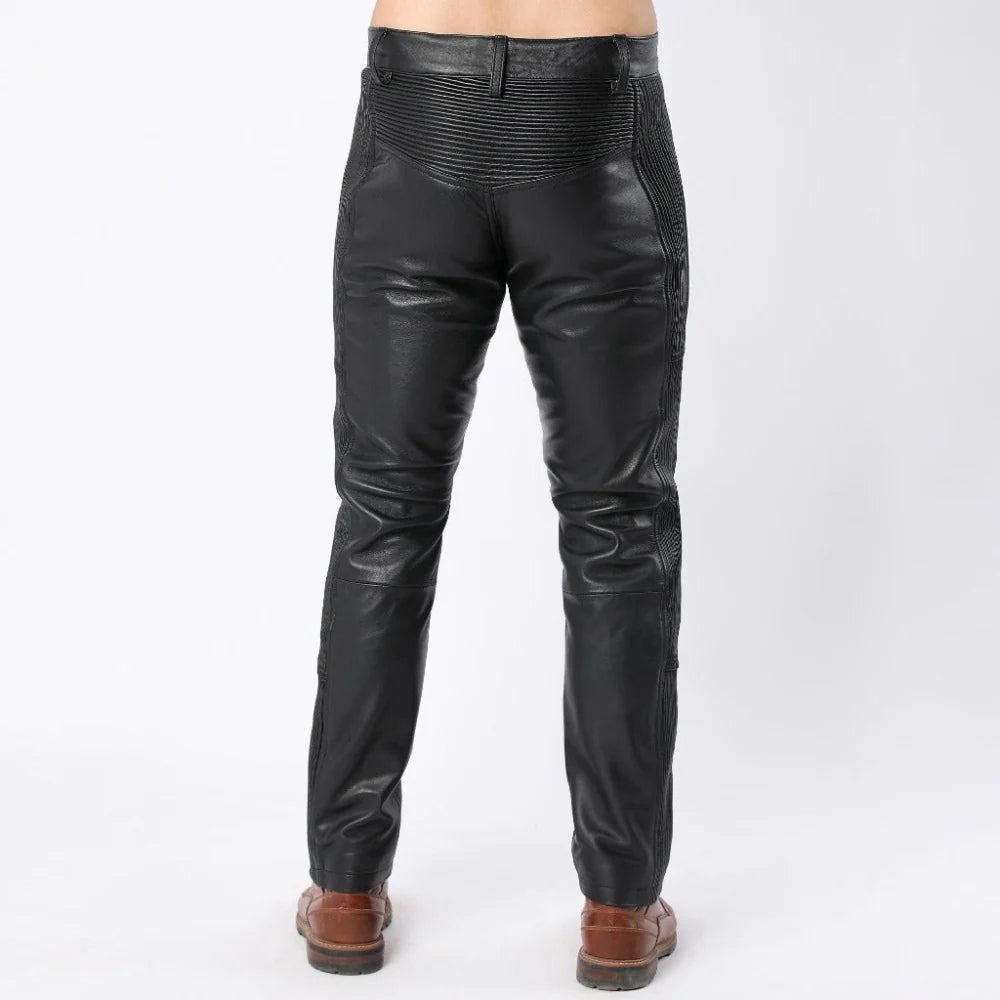 Back And Side Lined Men's Sheep Leather Pants | All For Me Today