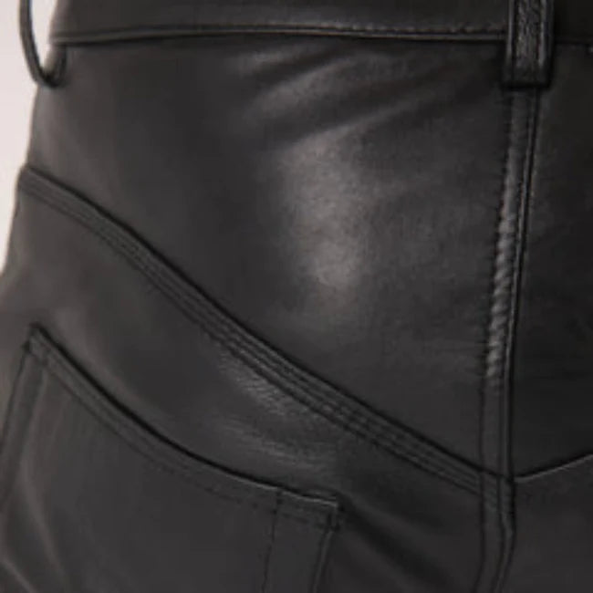 Black Sheep Leather Men's Biker Stylish Pants | All For Me Today