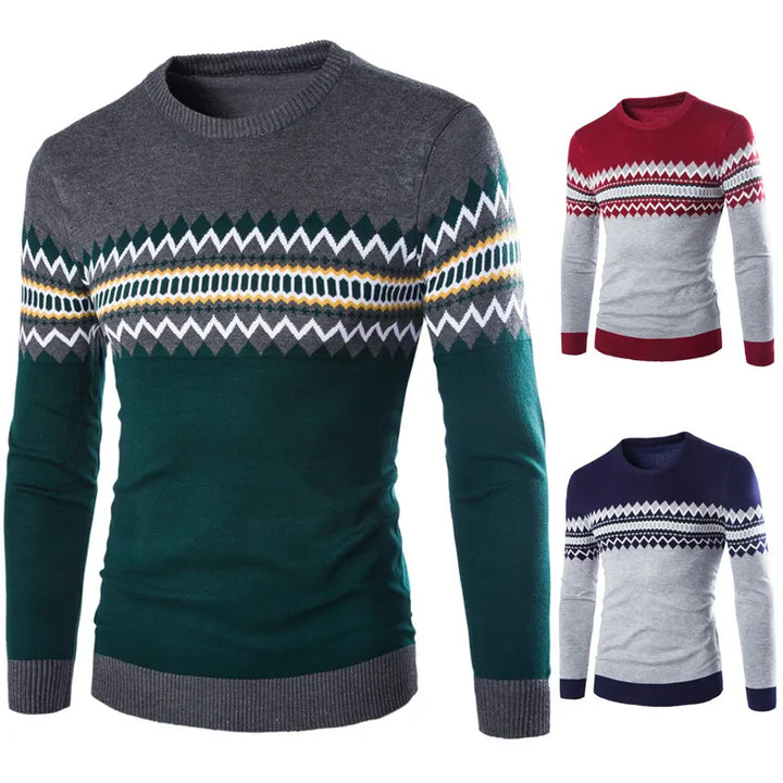 British Round Neck Men's Pullover Sweater | All For Me Today