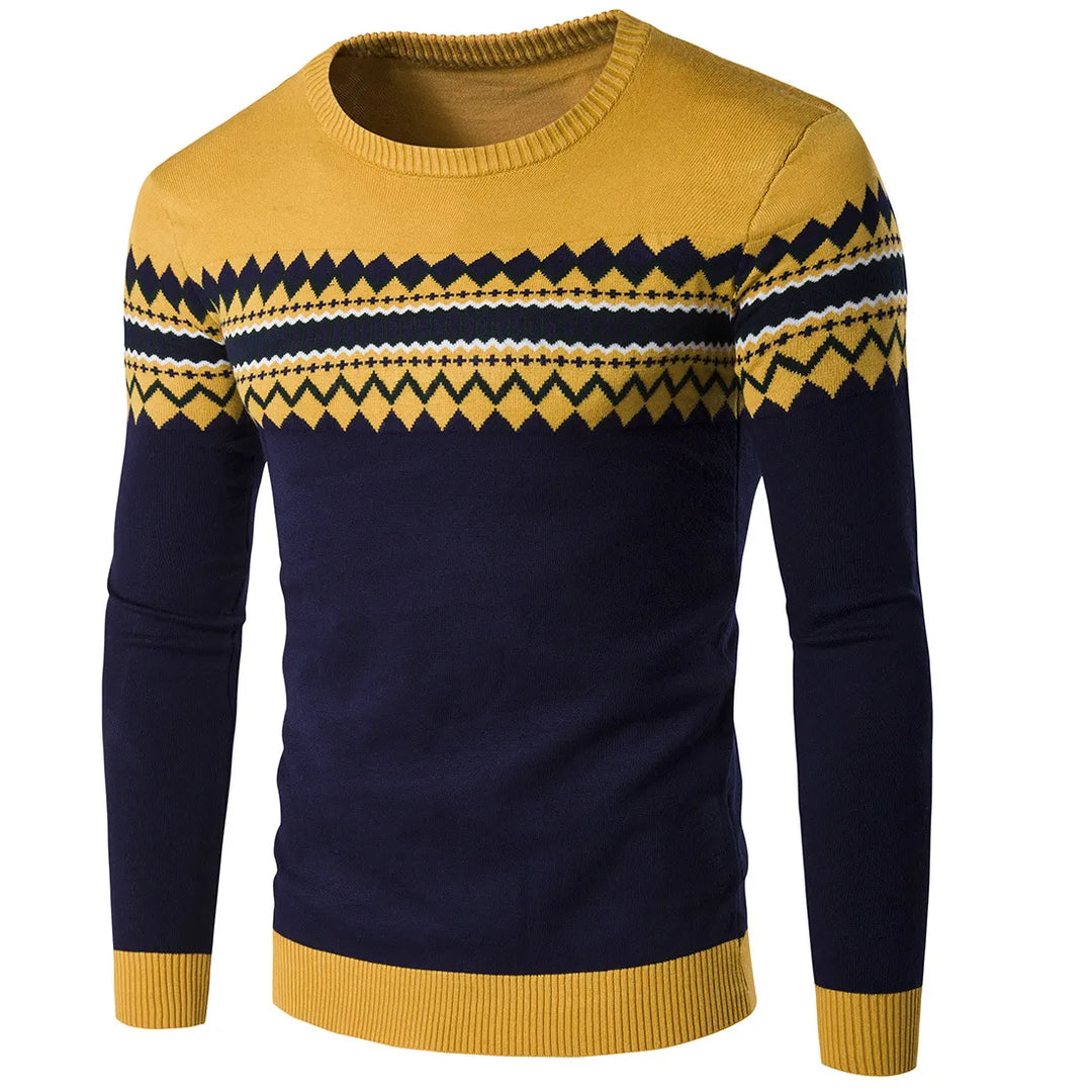 British Round Neck Men's Pullover Sweater | All For Me Today