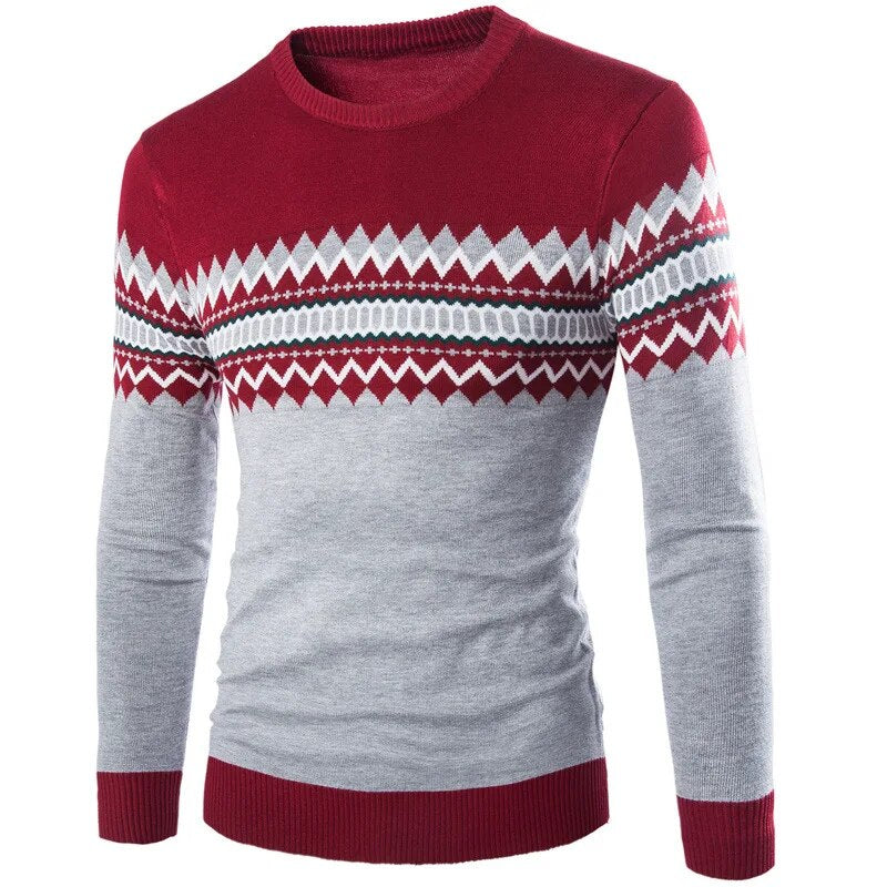 British Round Neck Men's Pullover Sweater | All For Me Today