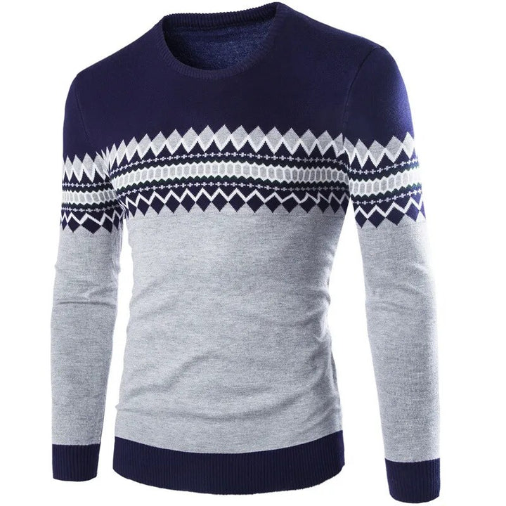 British Round Neck Men's Pullover Sweater | All For Me Today