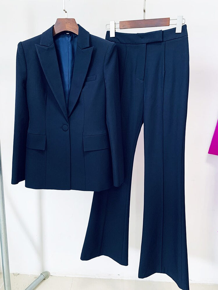 Career Fashion Women's Single Button Suit | All For Me Today