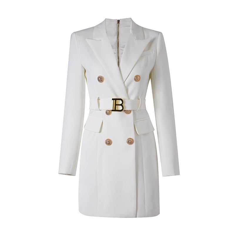 Cherish The Moment Women's Blazer Dress With Belt | All For Me Today