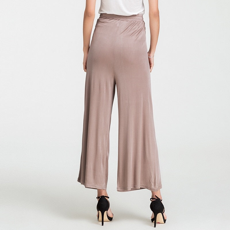 Comfortable Mulberry Silk Wide Leg Women's Pants | All For Me Today