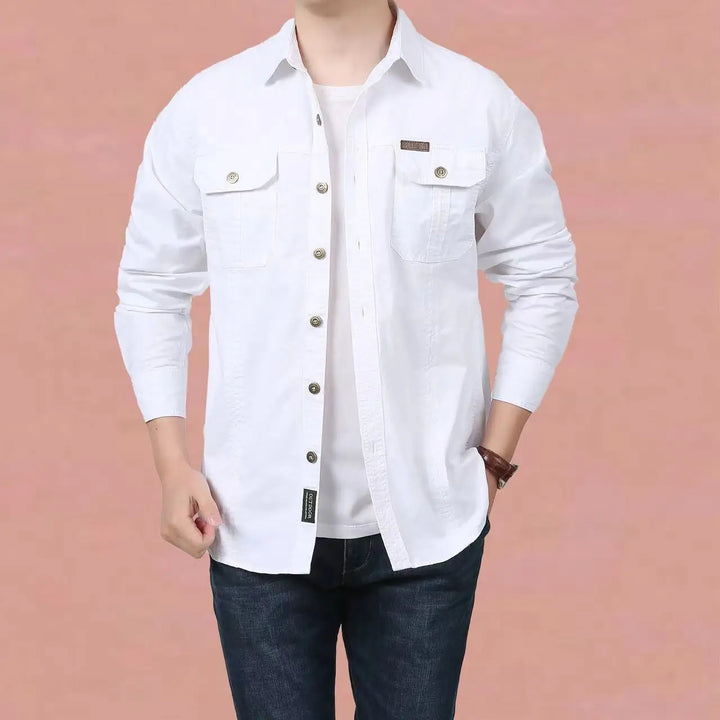 Cotton Cargo Men's Long Sleeve Shirt | All For Me Today