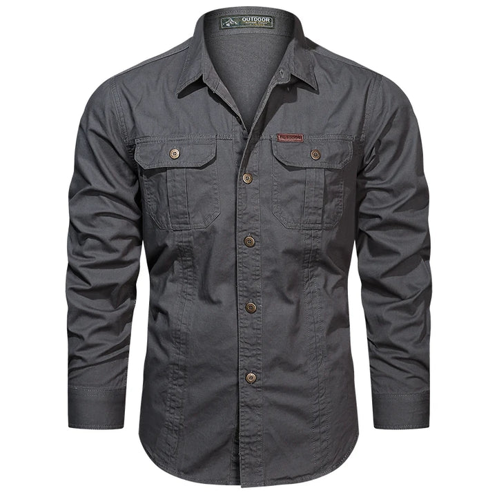 Cotton Cargo Men's Long Sleeve Shirt | All For Me Today