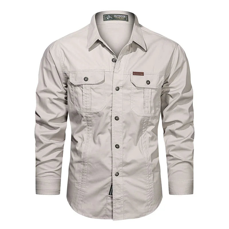 Cotton Cargo Men's Long Sleeve Shirt | All For Me Today