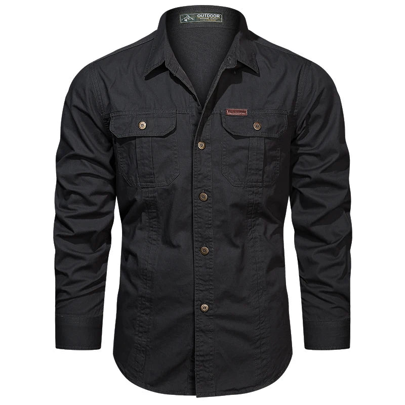 Cotton Cargo Men's Long Sleeve Shirt | All For Me Today