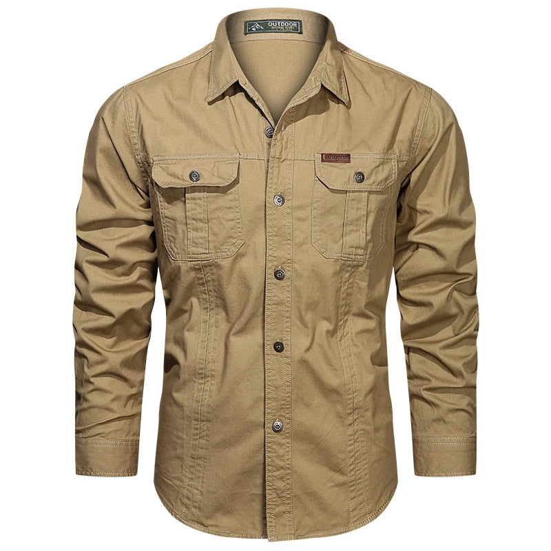 Cotton Cargo Men's Long Sleeve Shirt | All For Me Today