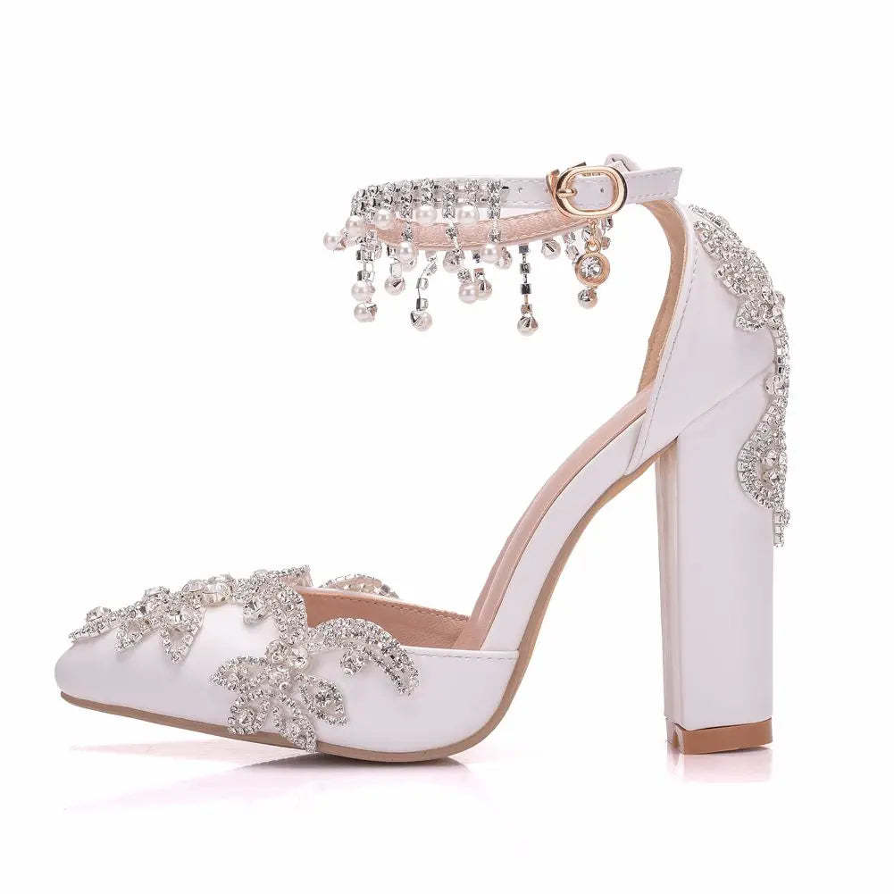 Crystal Queen High Heels Wedding Pumps | All For Me Today