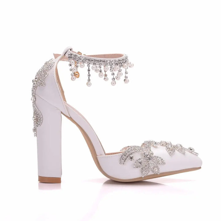 Crystal Queen High Heels Wedding Pumps | All For Me Today