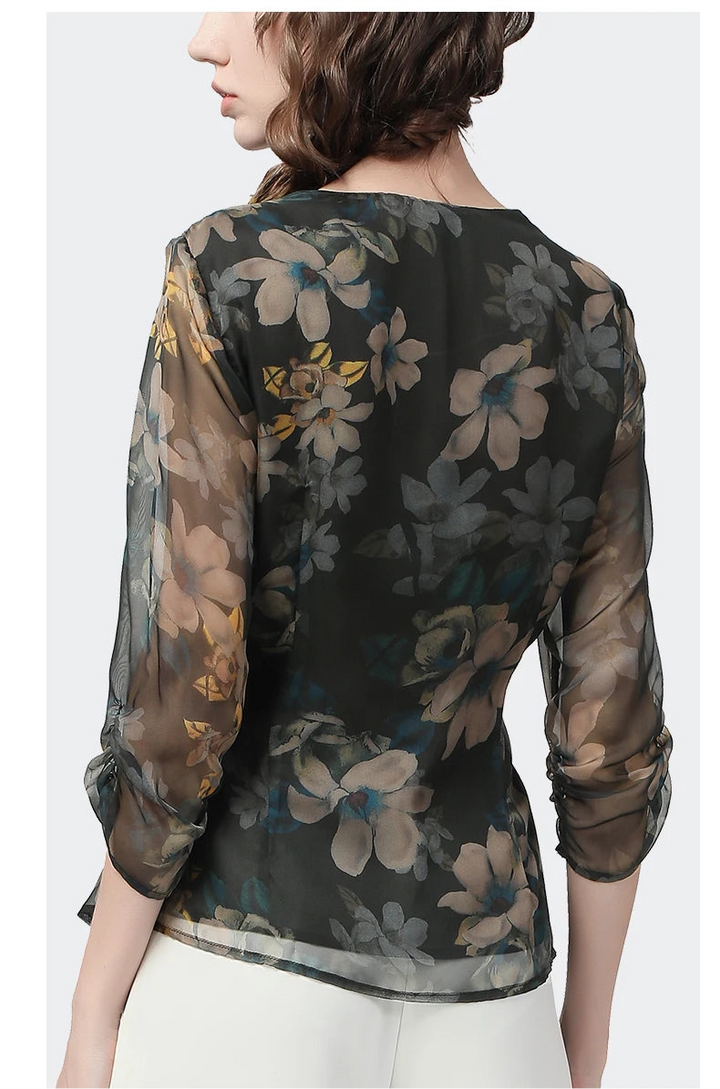 Stylish Crossed Cover Belly Bottoming Shirt