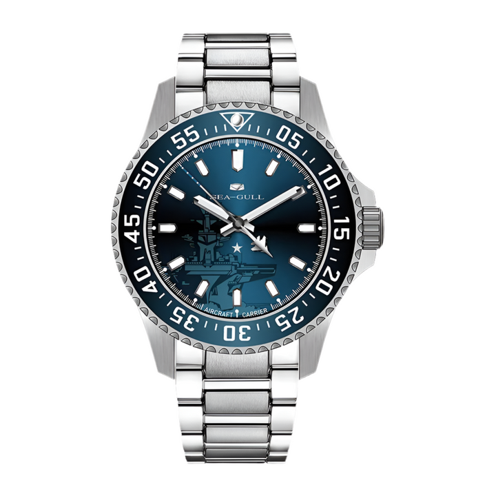 Bold Sapphire Crystal Automatic Watch