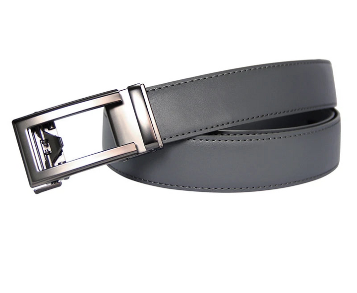 Automatic Metal Buckle Leather Belt