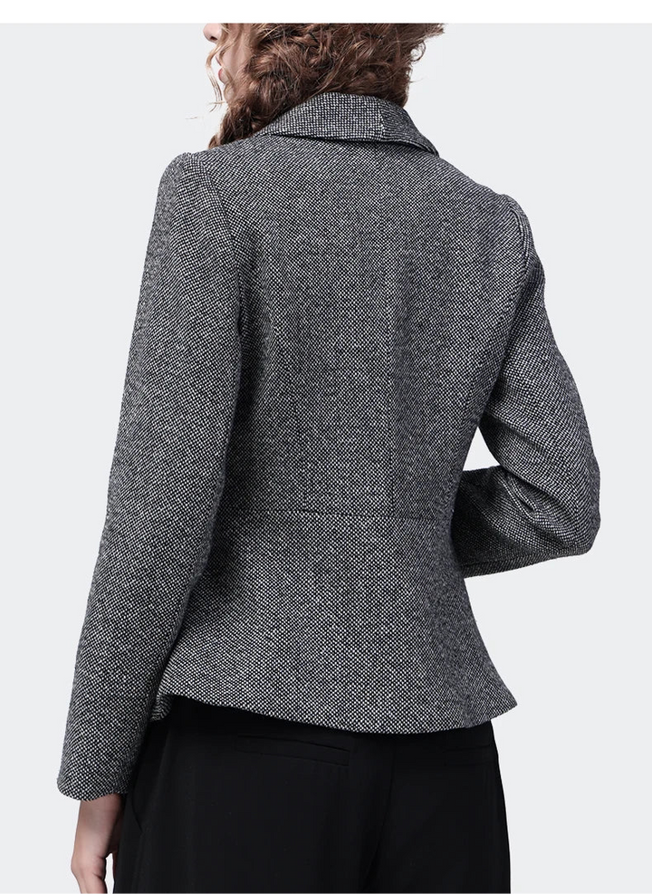 Refined Woolen Short Blazer