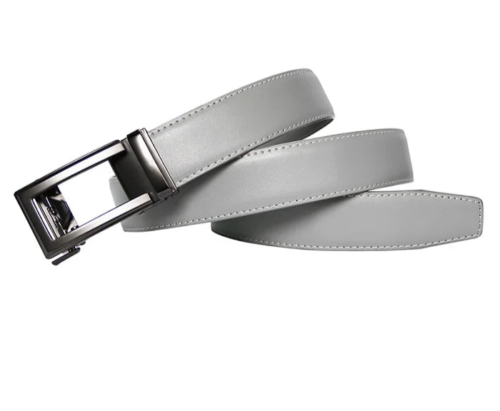 Automatic Metal Buckle Leather Belt