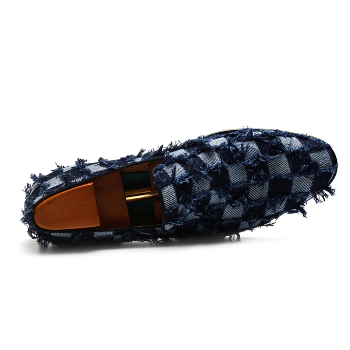 Denim Designer Men's Loafer Shoes | All For Me Today