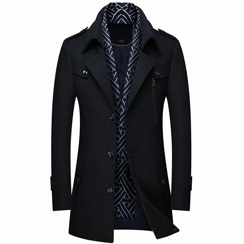 Designer Men's Wool Coat | All For Me Today