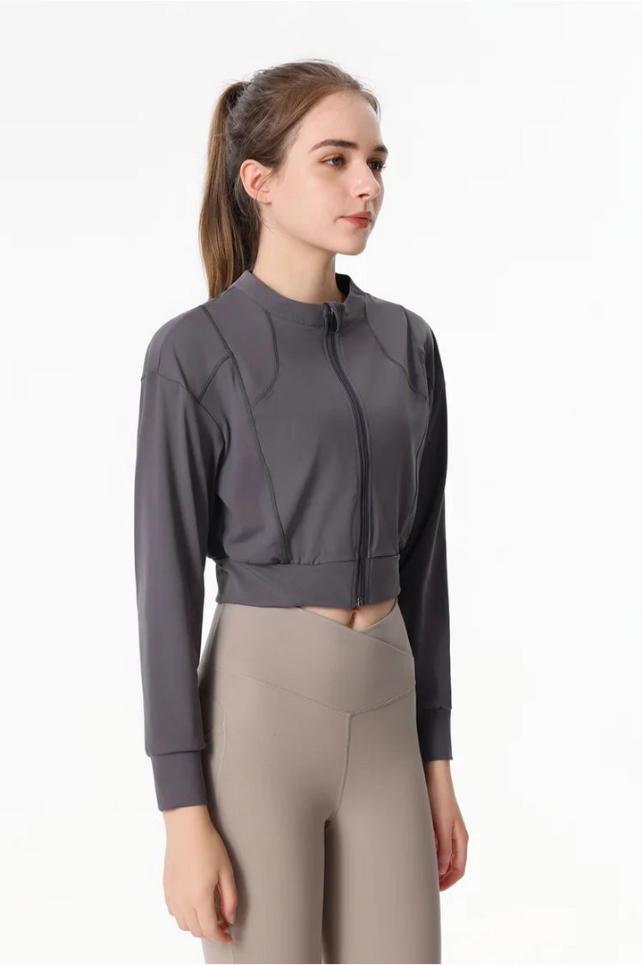 Slim Fit Zipper Sports Jacket