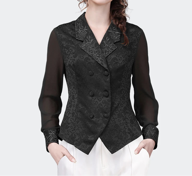 Vintage Retro Embroidered Top