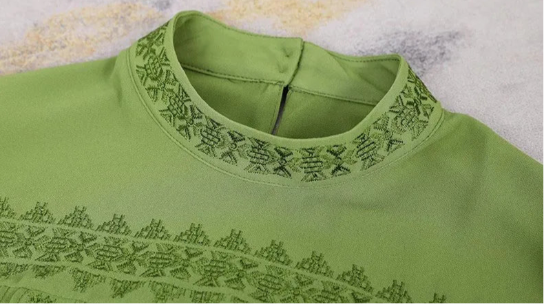 Chemisier en mousseline plissé à la mode pour femme