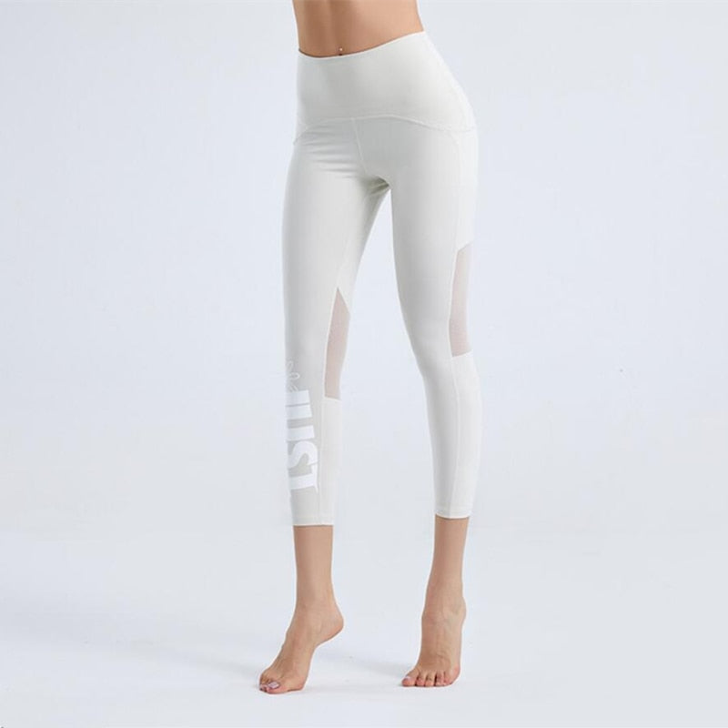 Elastic Mesh Tight Women's Yoga Pants | All For Me Today