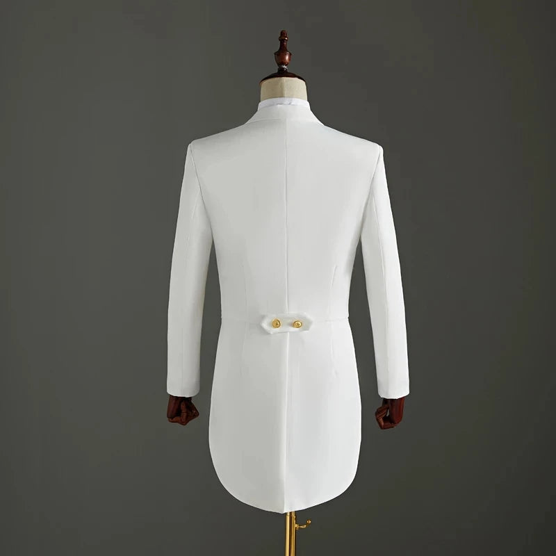 Elegant Embroidery Men's Tailcoat Suit | All For Me Today